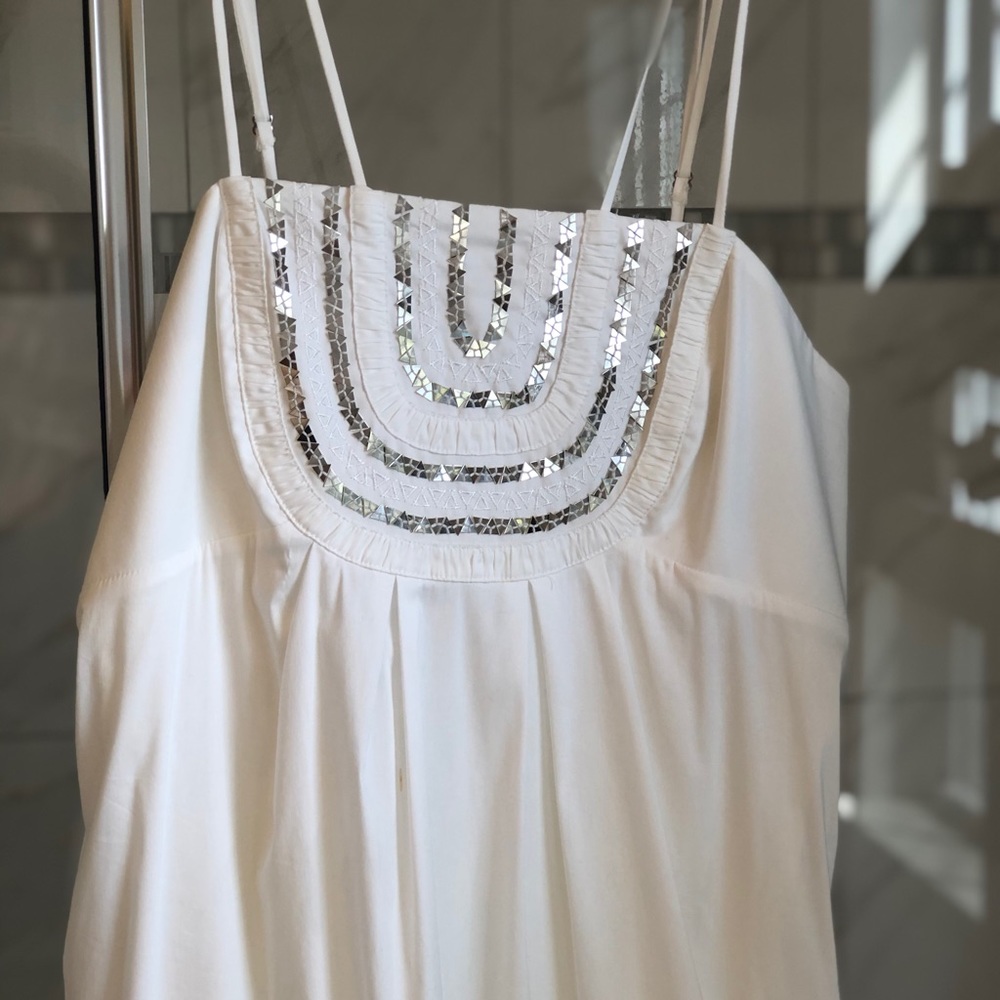 White mini dress